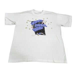 Shoebox Greetings Shirt Mens XL White 4th July Thanksgiving Graphic Tee Funny